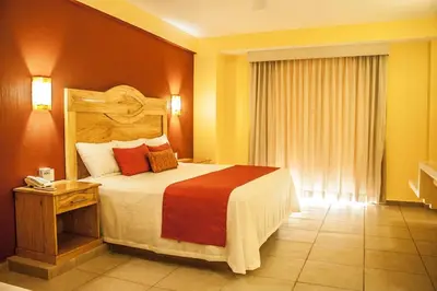 Cama o camas de una habitación en Casa Danna Huatulco