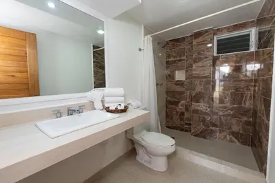 Un baño de Casa Danna Huatulco