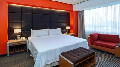 Cama o camas de una habitación en Holiday Inn Mexico City-Plaza Universidad by IHG