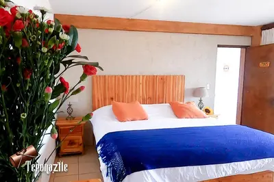 Cama o camas de una habitación en La Pirámide del Tepozteco