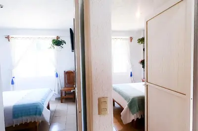Cama o camas de una habitación en La Pirámide del Tepozteco