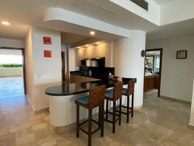Una cocina o zona de cocina en Mayan Playa Departamento Uxmal