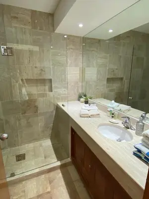 Un baño de Mayan Playa Departamento Uxmal
