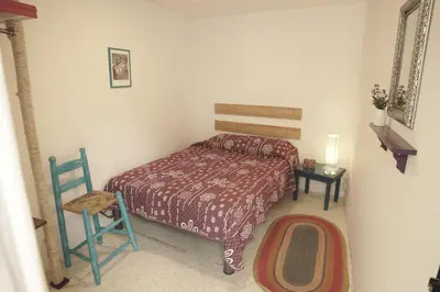 Cama o camas de una habitación en Colibrí B&B