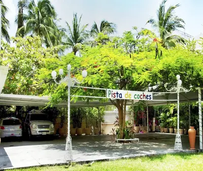 Jardín al aire libre en Sands Acapulco Hotel & Bungalows