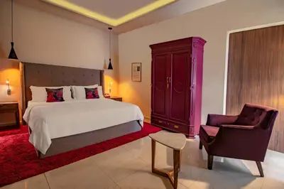Cama o camas de una habitación en TRES79 Hotel Boutique Orizaba