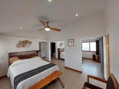 Cama o camas de una habitación en Posada Ziga Playa