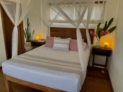 Cama o camas de una habitación en Hotel Casa Mixteca