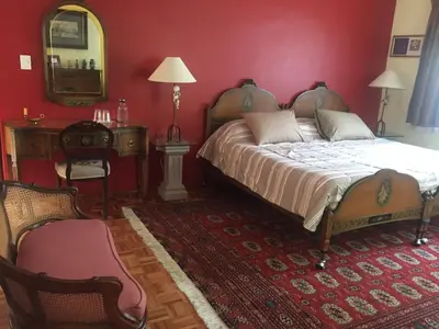Cama o camas de una habitación en Villas Sol y Luna Coyoacan