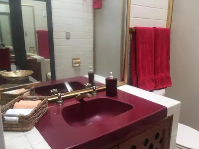 Un baño de Villas Sol y Luna Coyoacan