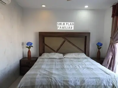 Cama o camas de una habitación en Residencial Club Nautico Teques