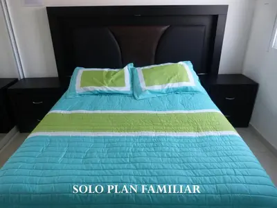 Cama o camas de una habitación en Residencial Club Nautico Teques