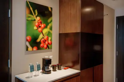 Una cocina o zona de cocina en Hilton Garden Inn Puebla Angelopolis