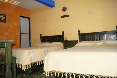 Cama o camas de una habitación en Casa Xochimilco