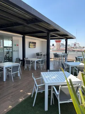 Un balcón o terraza de Hotel Nube, Puebla Centro