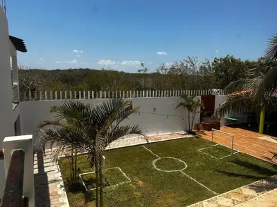 Jardín al aire libre en ¨Departamentos Vista Real¨