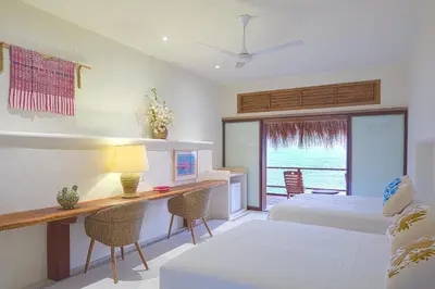 Cama o camas de una habitación en Casa la Ola