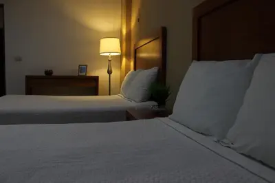 Cama o camas de una habitación en Hotel Marllou