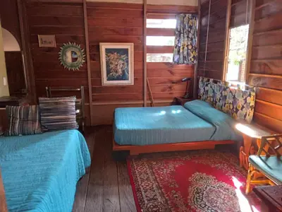 Zona de estar de La Troje Cabañas