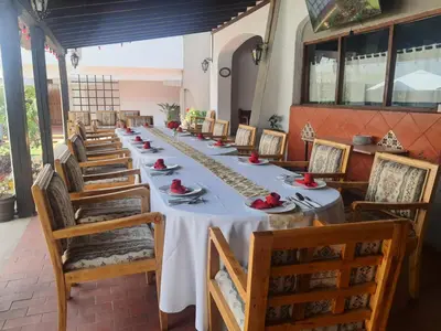 Un restaurante o sitio para comer en Villas Arqueologicas Cholula