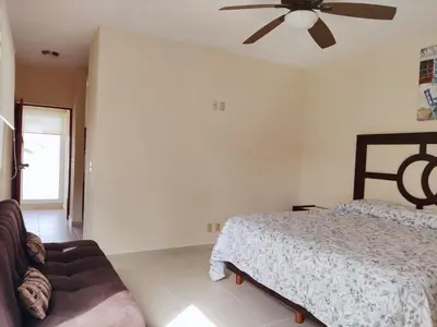 Cama o camas de una habitación en Villa Perfecta Zona Diamante