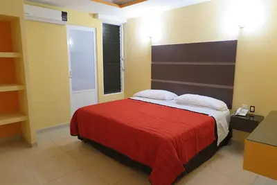 Cama o camas de una habitación en Hotel Bonaday