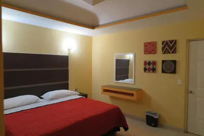 Cama o camas de una habitación en Hotel Bonaday
