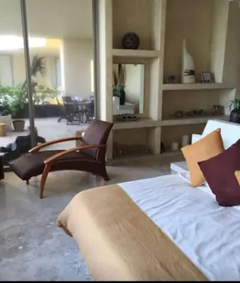 Zona de estar de Oceanfront Apartment at Punta Diamante