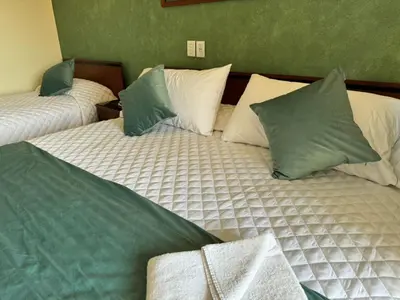 Cama o camas de una habitación en Hotel Bello Cordoba