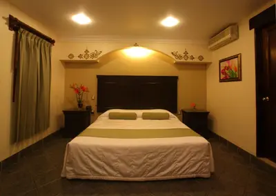 Cama o camas de una habitación en Hotel CasAntica