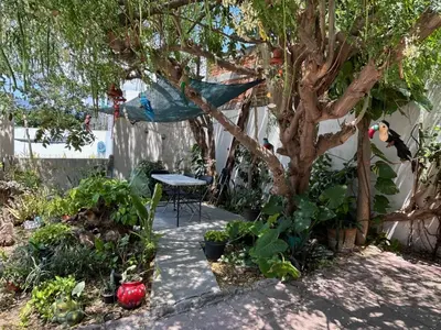 Jardín al aire libre en Hotel Villa Esmeralda