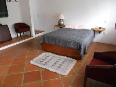 Cama o camas de una habitación en Ollin Calli Hostal-Temazcal