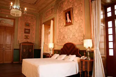 Cama o camas de una habitación en Hotel Boutique Casa de la Palma