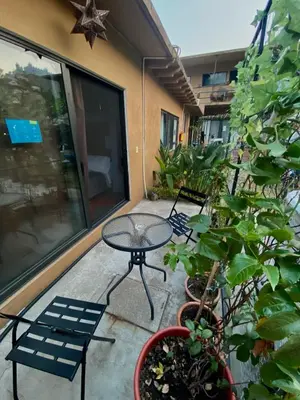 Jardín al aire libre en Posada Casa Topiltzin