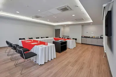 Zona business o sala de conferencias en City Express Junior by Marriott Tuxtepec