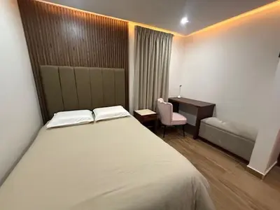 Cama o camas de una habitación en Posada Castillo
