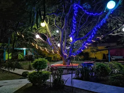 Jardín al aire libre en Hacienda San Miguel