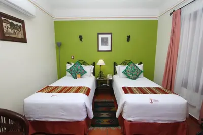 Cama o camas de una habitación en Hotel Boutique Parador San Miguel Oaxaca