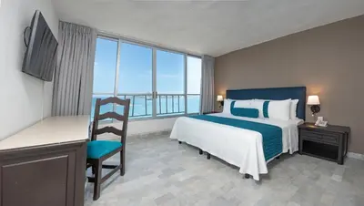 Cama o camas de una habitación en Ritz Acapulco All Inclusive