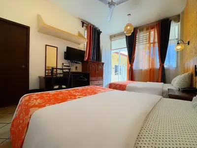 Cama o camas de una habitación en Hotel Escalada
