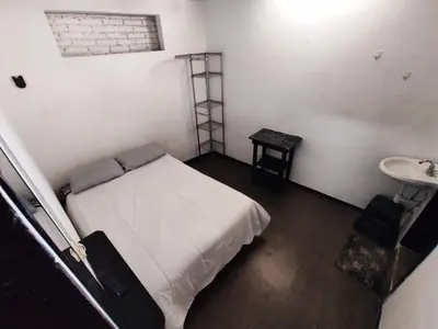 Cama o camas de una habitación en Hotelito Ejido