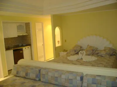 Cama o camas de una habitación en Hotel Las Torres Gemelas Acapulco
