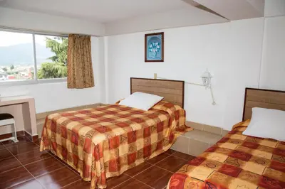Cama o camas de una habitación en Hotel Symer
