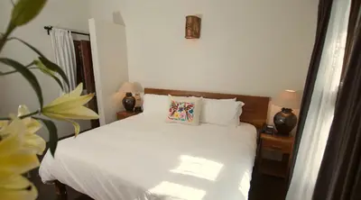 Cama o camas de una habitación en Villas Carrizalillo