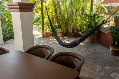 Jardín al aire libre en Villas Carrizalillo