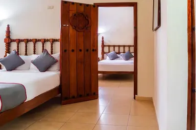 Cama o camas de una habitación en Collection O Hotel Mocambo, Boca del Río