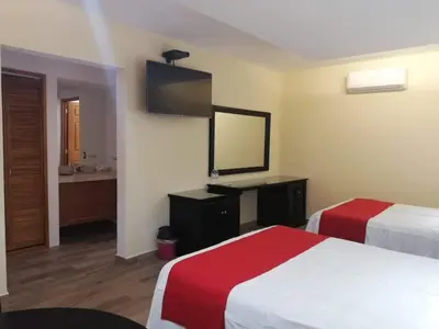 Cama o camas de una habitación en Hotel Campestre Don Luis