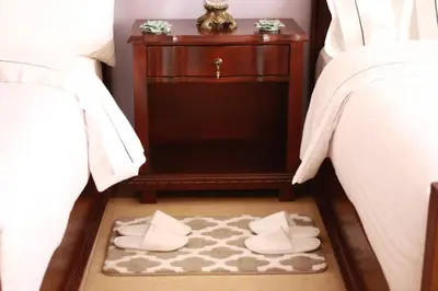Cama o camas de una habitación en Hotel Marqués del Ángel