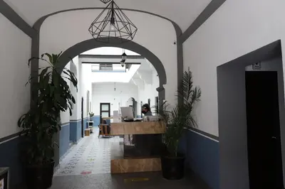 El vestíbulo o zona de recepción de Hotel Sofia