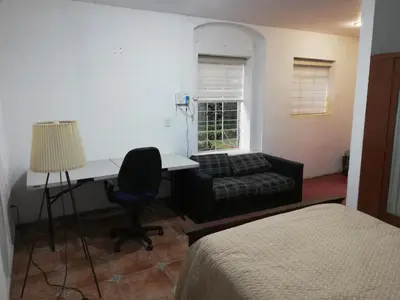 Cama o camas de una habitación en Hostal Centro de Coyoacan